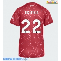 Camisa de time de futebol Liverpool Hugo Ekitike #22 Replicas 1º Equipamento Feminina 2026-27 Manga Curta